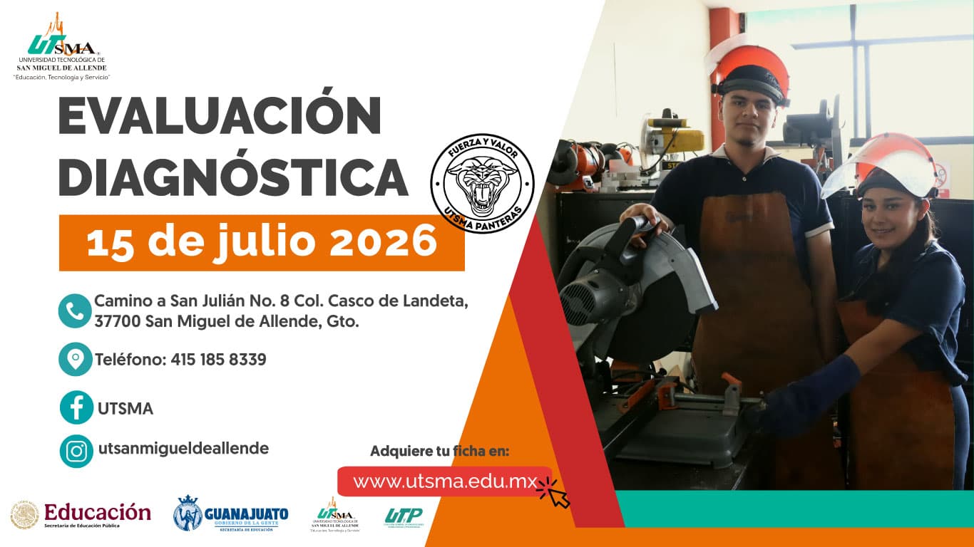 4ta Convocatoria Proceso de Ingreso 2026 Universidad Tecnológica de San Miguel de Allende (UTSMA) 
