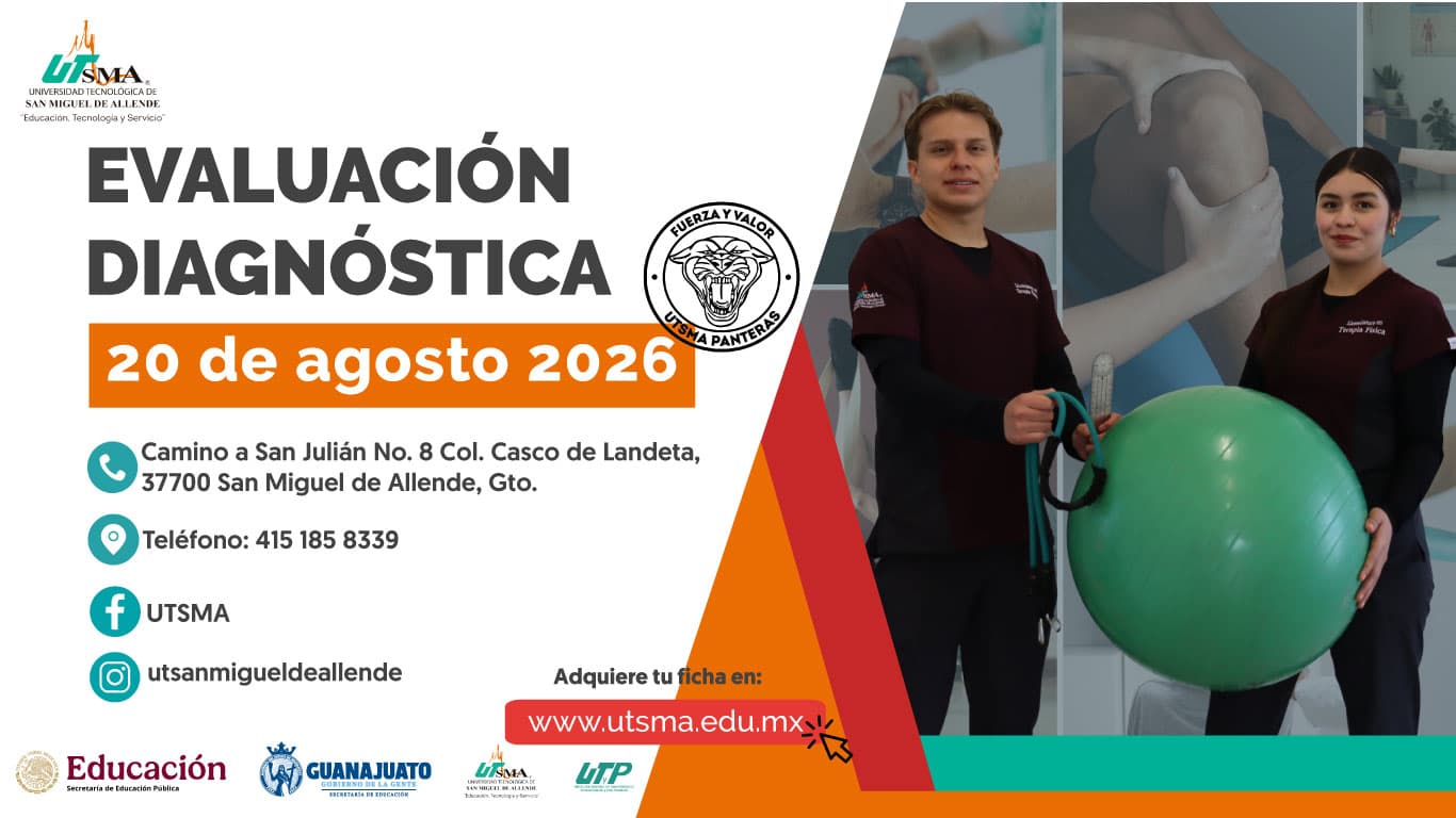 5ta Convocatoria Proceso de Ingreso 2026 Universidad Tecnológica de San Miguel de Allende (UTSMA) 